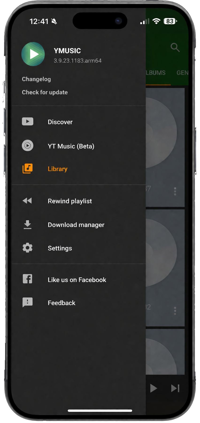 Ymusic library 
